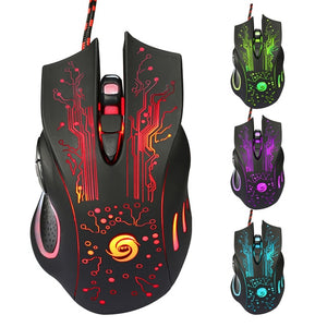 SAISONIA Souris de jeu câblee USB 6D 3200DPI