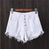 SAISONIA Shorts Jeans taille haute