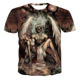 T-shirts gothiques chemises Punk vintage impression 3d