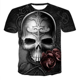 T-shirts gothiques chemises Punk vintage impression 3d